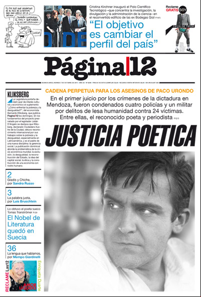 Tapa de la fecha 07-10-2011