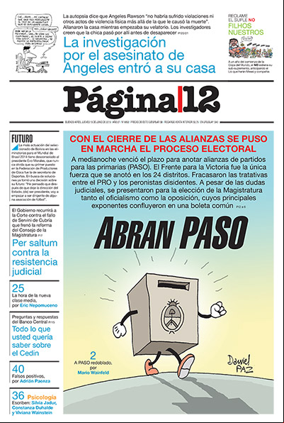 Tapa de la fecha 13-06-2013